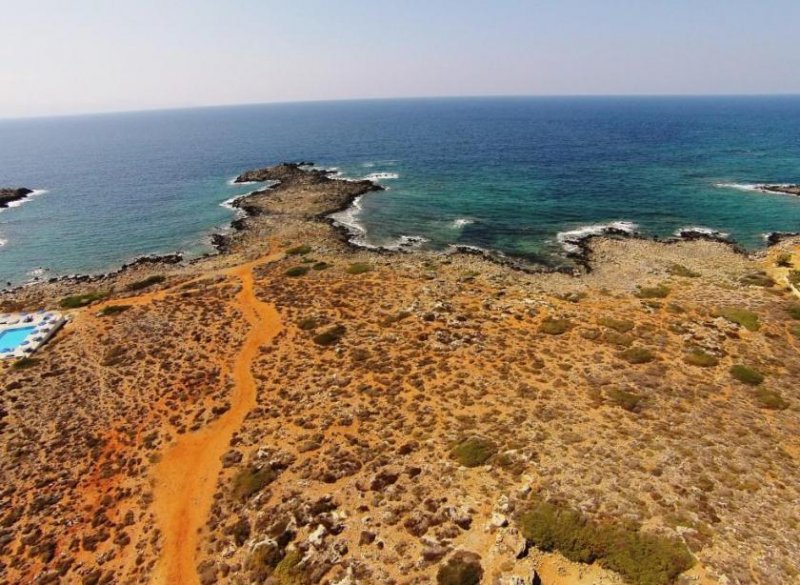 Stavros Schönes großes Grundstück direkt am Meer auf Kreta zum Verkauf Grundstück kaufen